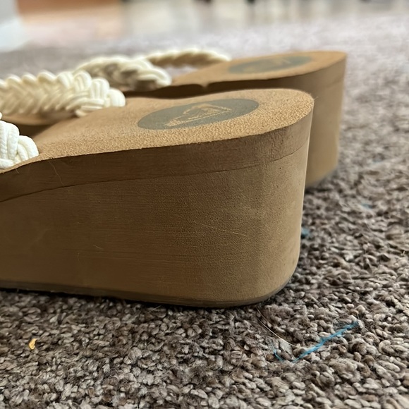 Y2K platform white flip flop / sandals like new - Picture 4 of 5